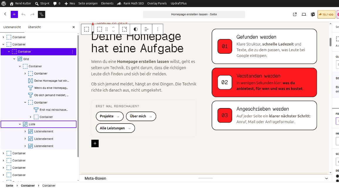 WordPress Gutenberg-Editor